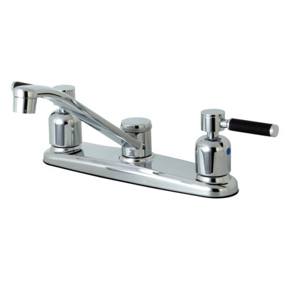 Kingston Brass Kaiser Two-Handle 8" Centerset Kitchen Faucet