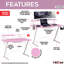 Bureau d'ordinateur avec tablette en carbone Techni Sport TS-200