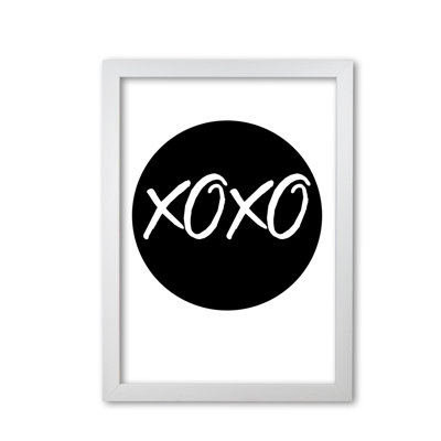 XOXO Black Circle - Print