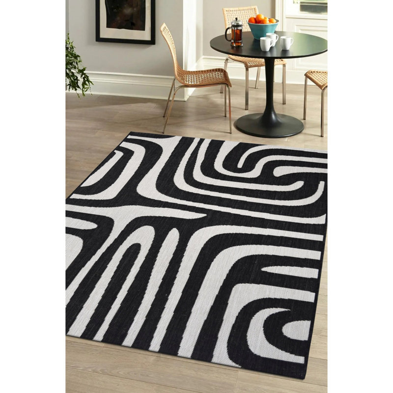 Depander Abstract Shag Indoor / Outdoor Area Rug, Rectangle 120 x 170cm
