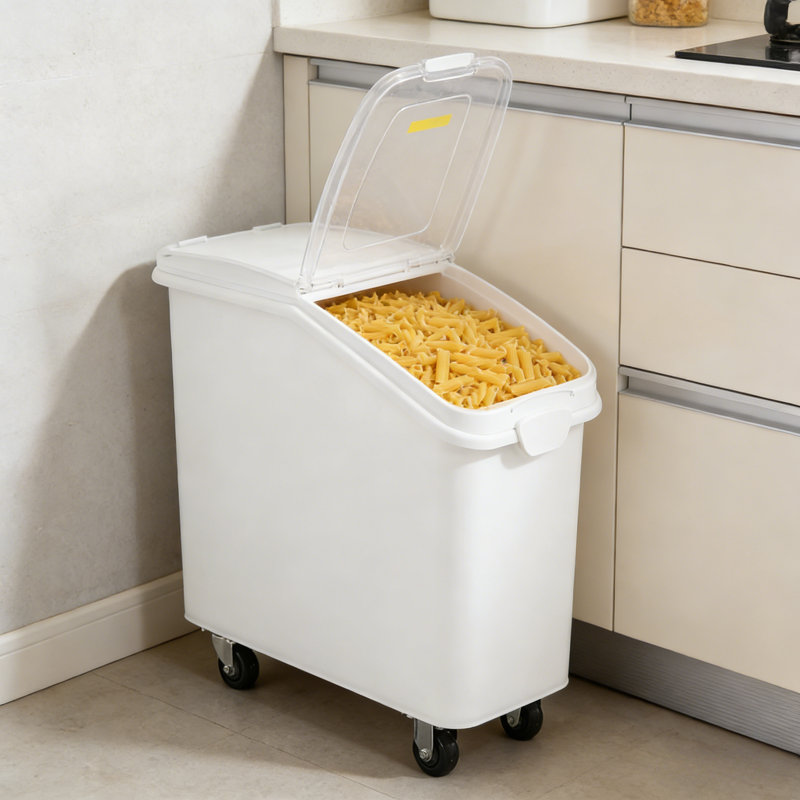Boîte d'ingrédients de cuisine 21 gallons avec cuillère