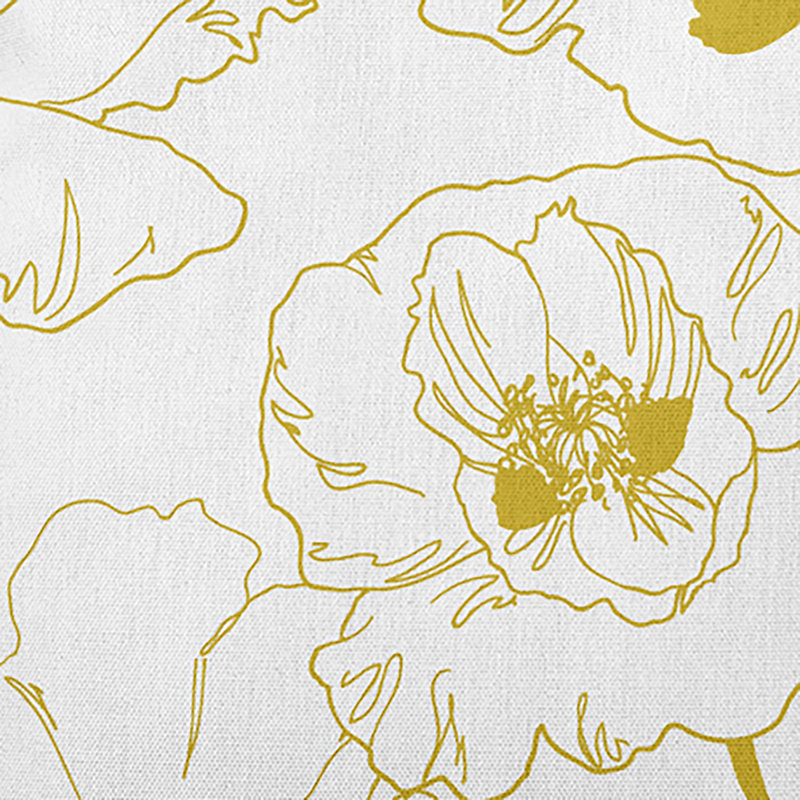 Coussin décoratif en polyester floral, H 26 po x l 26 po, Carré