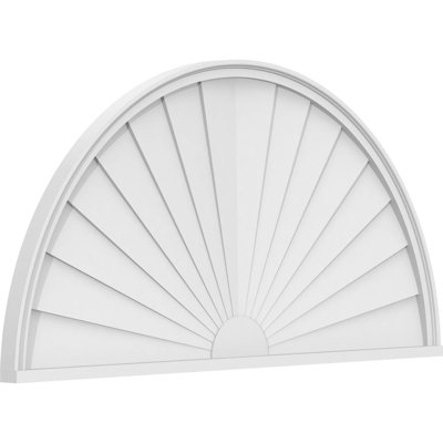 Demi-cercle à fronton en PVC de qualité architecturale Sunburst