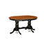 Ensemble de table de salle à manger 5 pièces comprenant une table ovale en bois avec papillon et 4 chaises de cuisine, noir et cerise-49667084-124329233-31769992