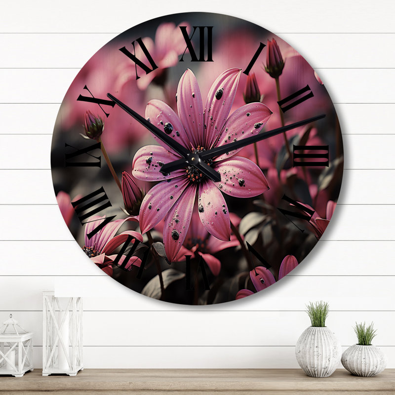 Horloge murale surdimensionnée en bois, Grand