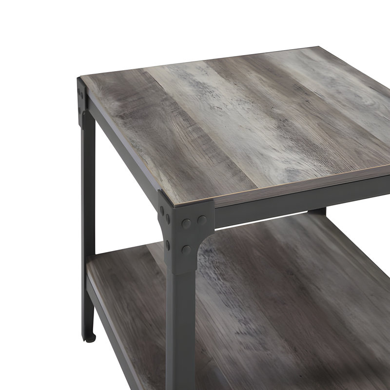 Vipin 2 Piece Side Table Set, Gray Wash