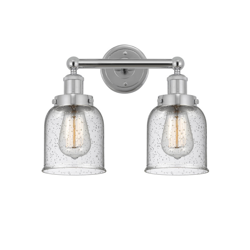 Éclairage pour meuble-lavabo à 2 lumières à intensité variable Corralitos, Mercurisé, Chrome poli