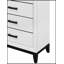 MIRAGE CHEST avec glissière centrale Kennin durable et conception spacieuse à 5 tiroirs pour des solutions de rangement modernes.