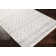 Herrod Machine Woven White/Medium Gray Area Rug