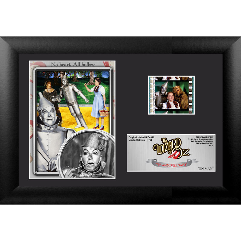 Wizard of Oz 75th Anniversary (Tin Man) Mini FilmCell Presentation Framed Memorabilia