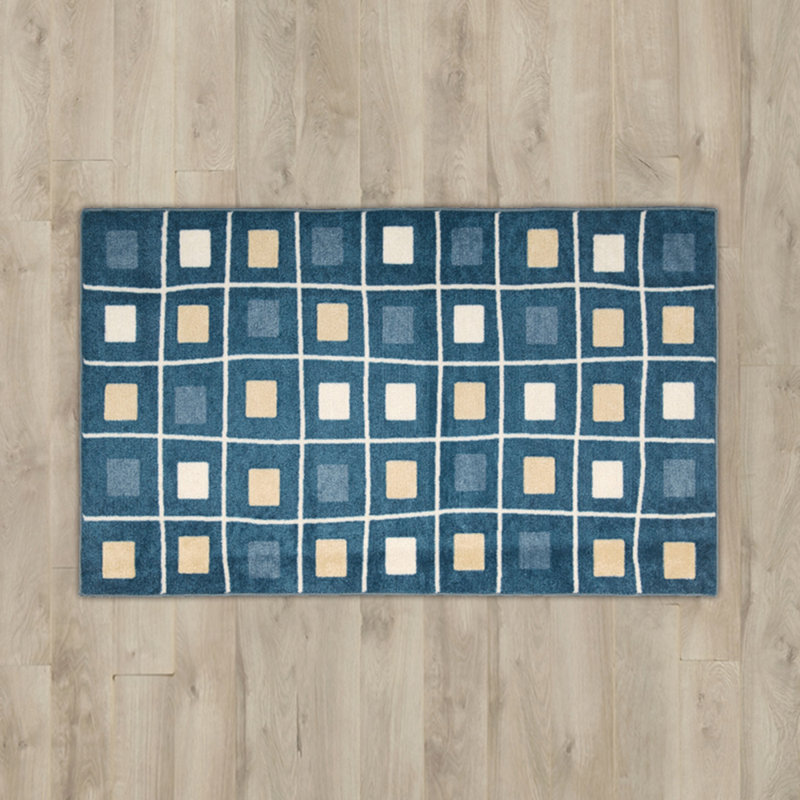 Tapis bleu Moody