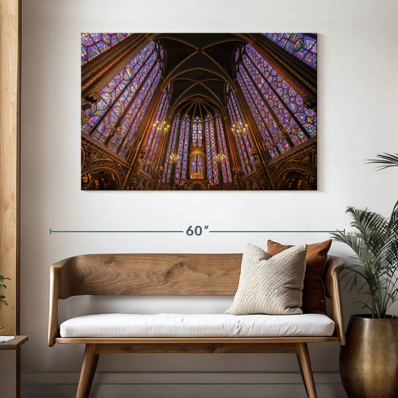 Lilie Inside Sainte Chapelle, 32" H x 48" W