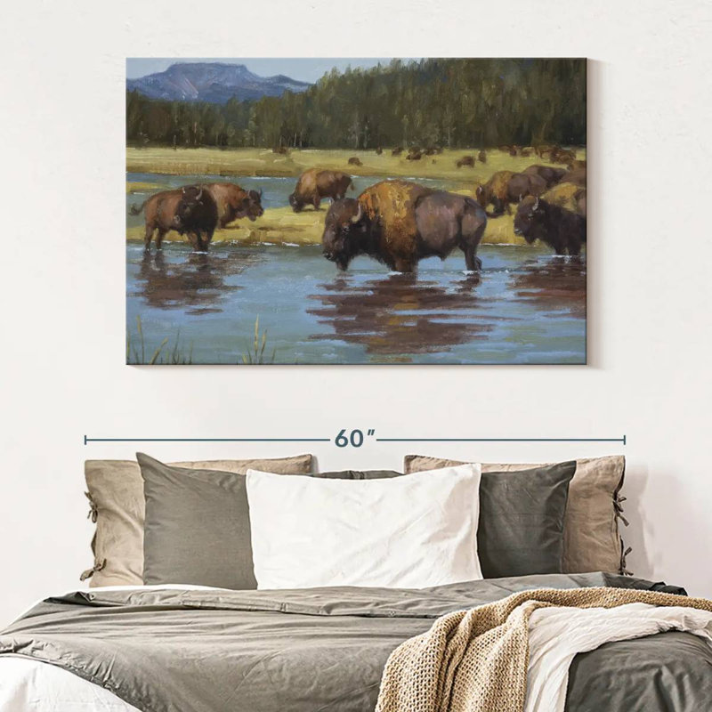 Buffalo Crossing, 34" H x 51" W
