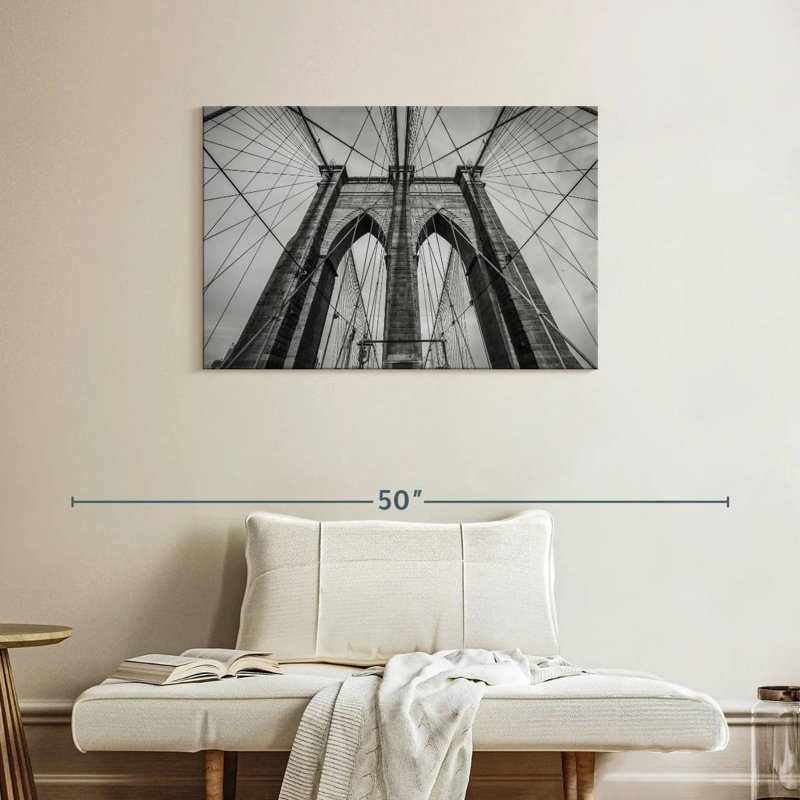 BW Brooklyn Bridge, New York, H 24 po x l 36 po