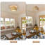 Luminaires de plafond encastrés en rotin Boho, rotin naturel tissé à la main avec corde de chanvre, style rustique campagnard pour la salle à manger, la cuisine, la chambre, le couloir, l'entrée