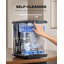 La machine à glaçons de table, le broyeur à glace domestique, la machine à glaçons Pebble, peuvent produire 44 livres de glace en 24 heures, avec un réservoir d'eau coulissant monté à l'avant et un panier amovible, en acier inoxydable. （Contrôle intelligent）