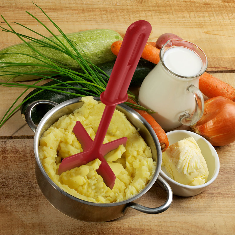 Zulay Kitchen Meat Chopper for Ground Beef and Ground Beef Smasher Durable Plastic Masher