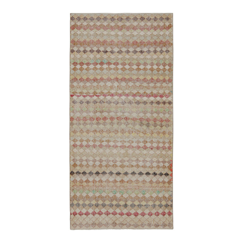 One-of-a-Kind 3'10" X 8' Hand Knotted Area Rug