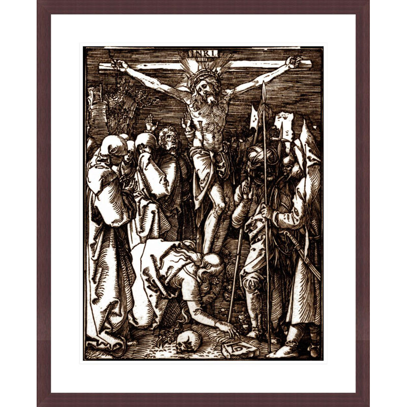 «The Crucifixion» par Albrecht Dürer, impression giclée sur cadre, H 28,68 po x l 23,5 po