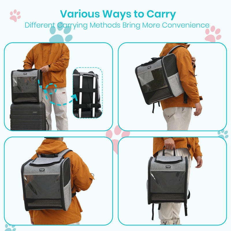 Pet Carrier with 1 Door, Grey