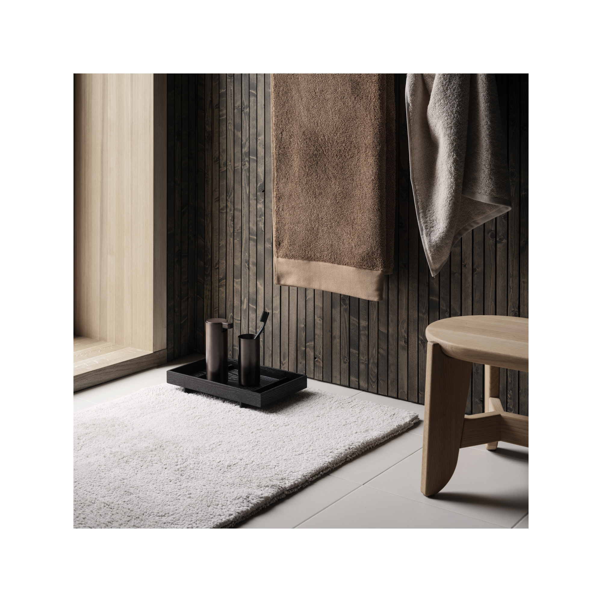 MODO Bathroom Tumbler / Toothbrush Holder, Burned Metal