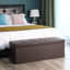 Banc de rangement en cuir Guedira-244651400