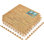 Tapis de sol en mousse légère à grain de bois 24 po x 24 po Sorbus, 12 pièces, naturel