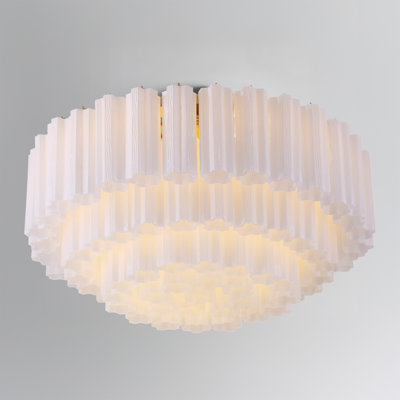 Shaurya 16 Light Aged Brass Flush Mount