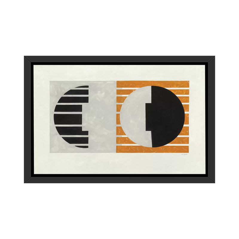 Latitude par Mike Schick - impression d'art graphique, H 40 po x l 60 po x 1,5 po, Cadre flottant noir