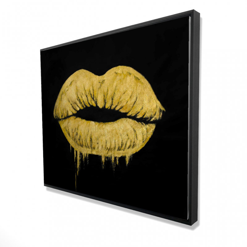 «Golden Lips» sur toile