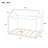 Twin Kids House Bed Frame with Solid Wood Construction, Low Floor Playhouse Bed for Bedroom, White