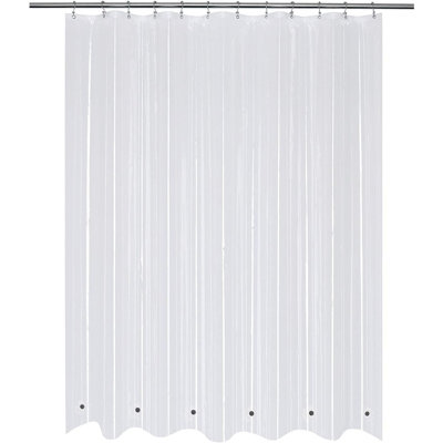 Clear Shower Curtain Liner – Heavy Duty PEVA Waterproof Bathroom Liner with Rustproof Grommets and Weighted Magnets