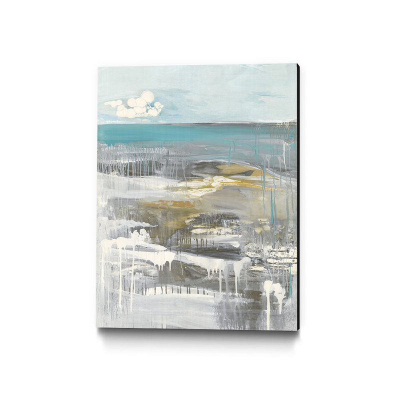 « ocean i », peinture sur toile, H 14 po x l 11 po x P 2 po
