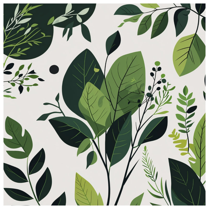 Tapis de bain feuilles, 24 po L x 17 po L