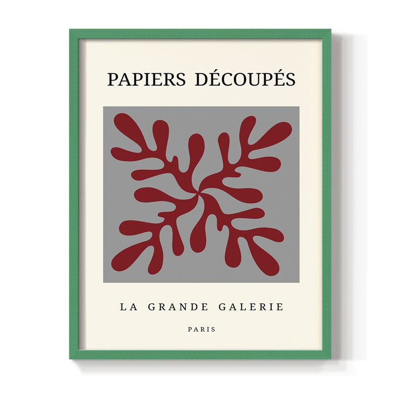 Impression sur CD Matisse - Bois massif, H 10 po x l 8 po, Vert