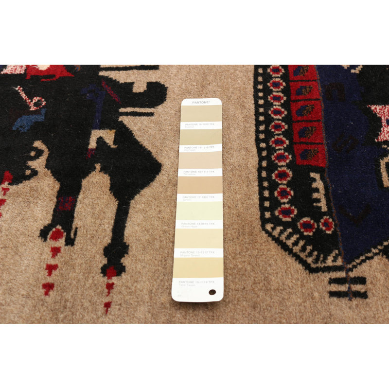 Tapis brun clair Rare War 3 pi 0 po x 4 pi 10 po