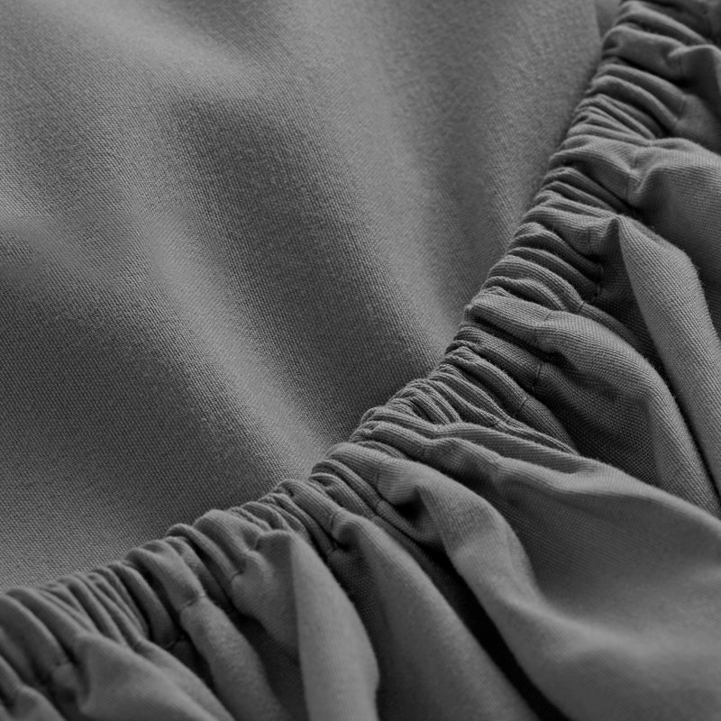 Drap-housse en microfibre de qualité supérieure ultra doux, Drap-housse simple très long, Gris