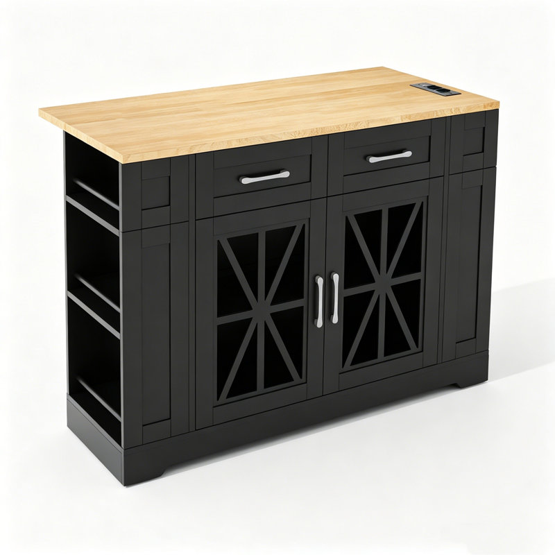 Kitchen Island, Black