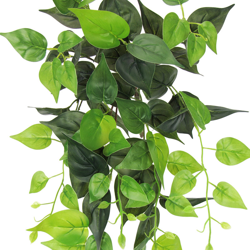 Plante artificielle suspendue lierre Philodendron, H 24 po x l 12 po x P 6 po