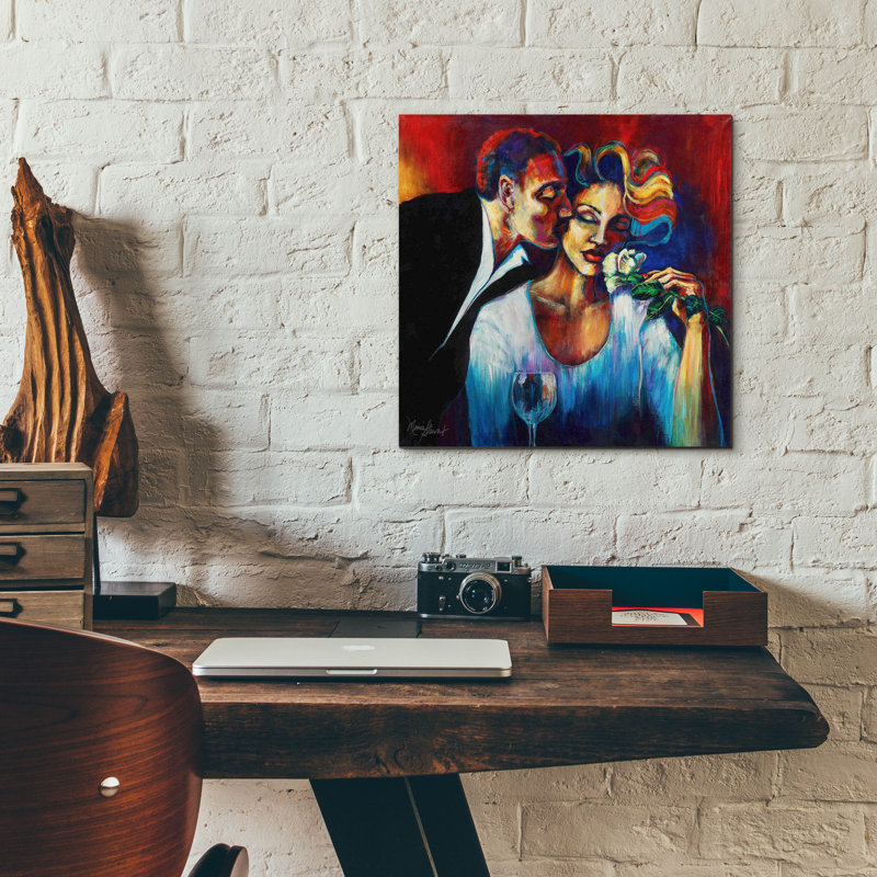 «The Scent of Love» par Monica Stewart, art mural en verre acrylique, H 12 po x l 12 po x P 0,13 po