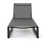 Chaise longue en filet pour l'extérieur - couleur grise avec tissu respirant