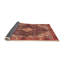 Tapis oriental rouge / beige / bleu foncé-121007361