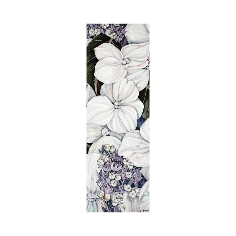 Hydrangea by Jo Beer - Wrapped Canvas Panoramic Print, 30.48 cm H x 91.44 cm W x 3.175 cm D