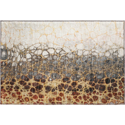 Premium Machine Washable Kolten Ivory Rug
