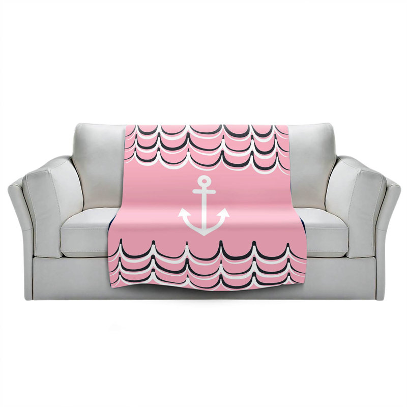  Jeté Anchor Waves, l 51 po x L 60 po, Rose