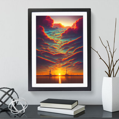 Sunset over the Ships - Wall Art