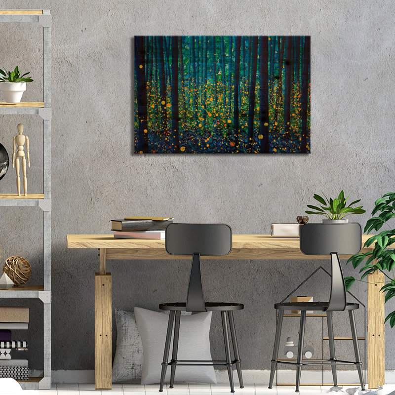 Fireflies par DB Waterman - impression sans cadre sur bois, L 26 po x H 18 po