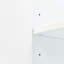 Ensemble de meuble-lavabo de salle de bain blanc Ody 24 pouces pour les petits espaces, conception moderne avec lavabo en céramique, pieds dorés et rangement semi-ouvert