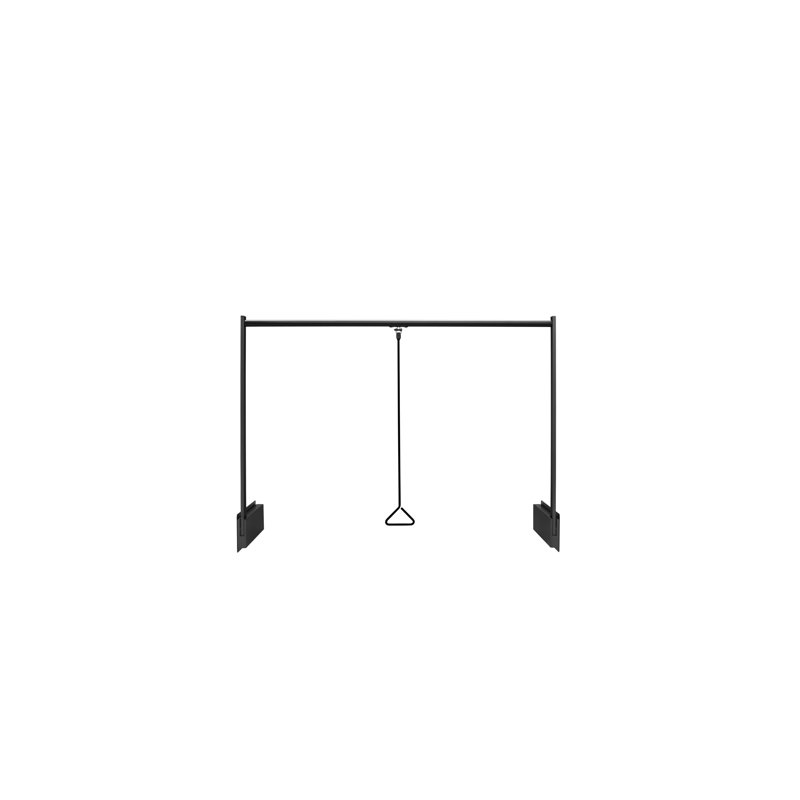 Adjustable And Trim-To-Fit Pull Down Closet Rod For Custom Closet Systems, Black