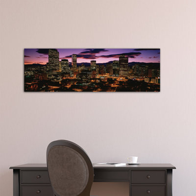 " Downtown Skyline At Dusk, Denver, Denver County, Colorado, USA " by Panoramic Images